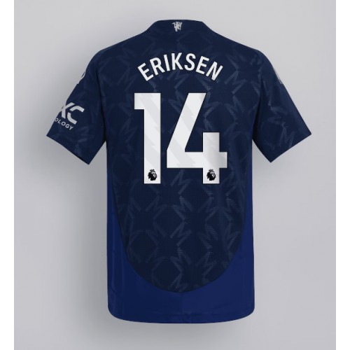 Dres Manchester United Christian Eriksen #14 Gostujuci 2024-25 Kratak Rukav